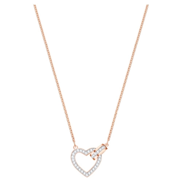 Lovely Necklace, White, Rose-gold tone plated - Picture 4 of 10